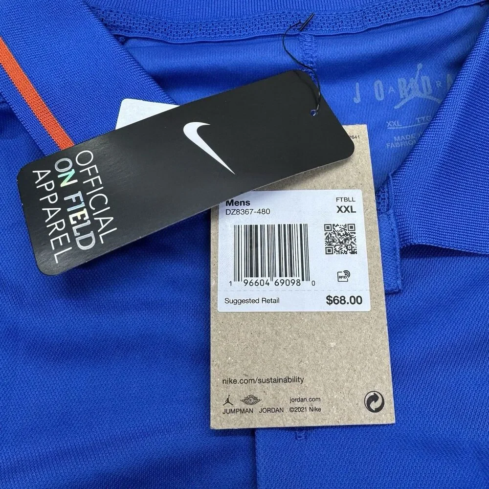 NEW Florida Gators Jordan Brand Dri-Fit Coaches Polo Shirt Short Sleeve 2XL